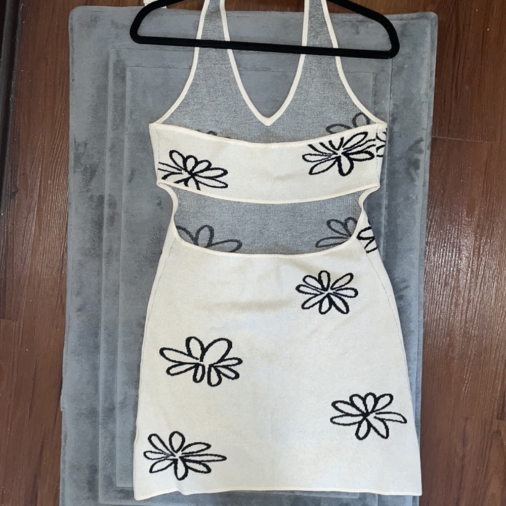 Altar’d State Floral Halter Sweater Dress - Picture 2 of 5